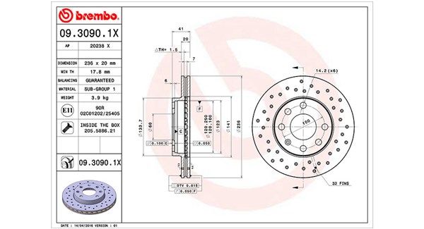 MAGNETI MARELLI Bremžu diski 360406037302